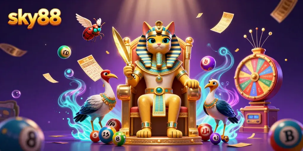 Win big with Sky88's vibrant online gaming experience featuring dynamic lottery elements.