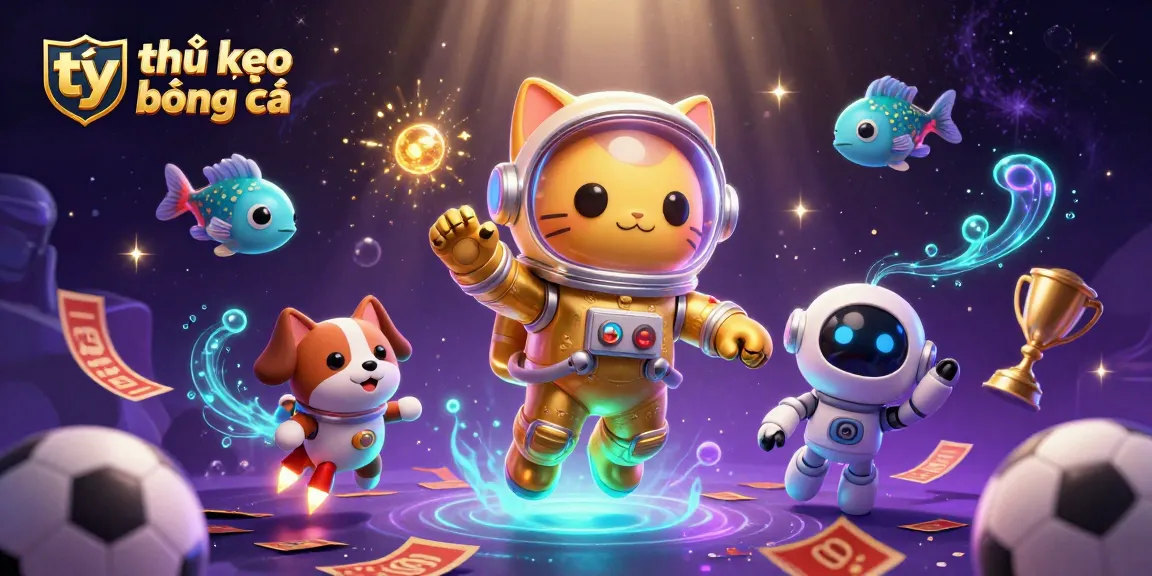 Engage with tỷ lệ kèo bóng đá through dynamic sports imagery featuring betting elements.